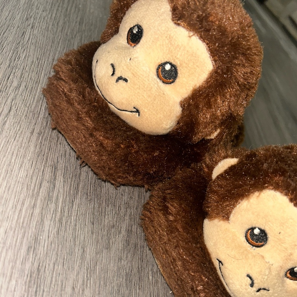 Build-A-Bear Brown Furry Kids Shoes
